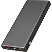 2GO 797517, 10000 mAh, Power Delivery, 42,5 W, Musta