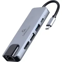 24hShop A-CM-COMBO5-04, Langallinen, USB 3.2 Gen 1 (3.1 Gen 1) Type-C, 87 W, 10,100 Mbit/s, Hopea, 5 Gbit/s