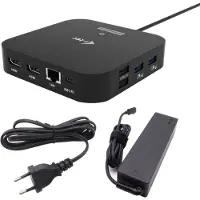 I-Tec USB-C Dual HDMI Docking Station with Power Delivery 100 W + Universal Charger 100W, Langallinen, USB 3.2 Gen 2 (3.1 Gen 2) Type-C, 100 W, 10,100 (C31DUALHDMIDPD100)