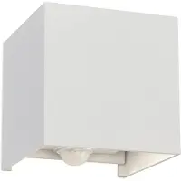 Orion Ulkoseinävalaisin liiketunnistimella Cube-S, Ruskea/ruoste, Alumiini, Moderni,