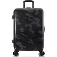 Heys Black Camo 4-pyöräinen vetolaukku M 66 cm Laajennettava Musta