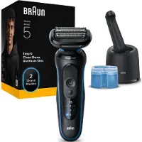 Braun Series 5 52-B7000cc, Musta, AutoSense, Painikkeet, AC/Akku, Sisäänrakennettu akku, 50 min