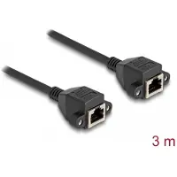 DeLOCK 80201, 3 m, S/FTP (S-STP), RJ-50, RJ-50, Musta