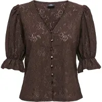 ONLY Jdyjakobe 2/4 Lace Top Jrs - Brown - M