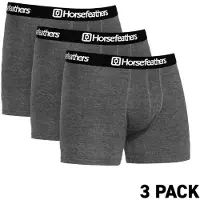 Horsefeathers Dynasty 3Pk Bokserit heather anthracite Koko S