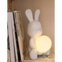 J-Line Table Lamp Rabbit Polyresin White - White - ONE SIZE