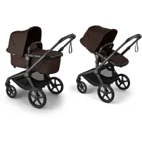 Bugaboo Fox 5 Renew Complete Kehto Ja Istuin Rattaat Black Cocoa Brown Black Cocoa Brown One Size Ruskea One Size Pojat, Tytöt
