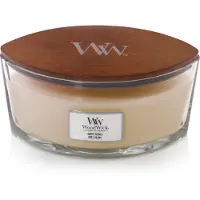 Woodwick - Ellipse Tuoksukynttilä 5,5x17,8 cm White honey