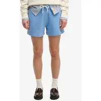 Superdry for woman. W7110515A Blue Short Studios (L), Casual, Cotton