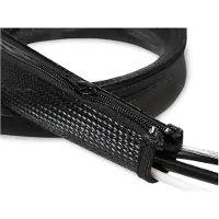 Logilink Kaapelisuoja vetoketjulla 30 mm, 1 m, , kaapelisuoja
