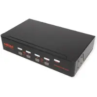 Roline DisplayPort USB 2.0 KVM Switch, 1 user - 4 PCs
