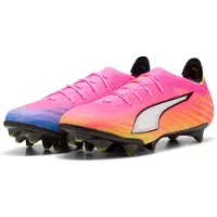 Puma Ultra 6 Carbon Fg Showtime - Poison Pink/valkoinen/aurinkovirta/sininen/musta - Nurmi (Fg), koko 45