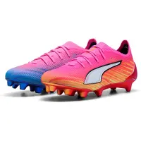 Puma Ultra 6 Ultimate Fg Showtime - Poison Pink/valkoinen/aurinkovirta/sininen/musta Nainen - Nurmi (Fg), koko 38½