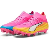 Puma Ultra 6 Match + FG/AG Showtime - Poison Pink/Valkoinen/Aurinkovirta/Sininen/Musta Nainen, koko 38