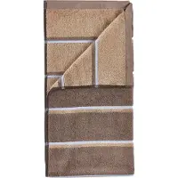 Zone saunapyyhe Taupe-camel-sky blue, 50x100 cm