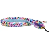 Wild republic Pehmolelu - 137 cm - Foliopilkkukuvio Rainbow Käär - - OneSize - Pehmolelut