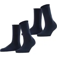 Esprit Socks Basic Pure 2-Pack Uni Coloured - Navy - 35-38