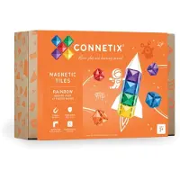 Connetix Magneettinen rakennussarja Rainbow neliöt, 42 osaa