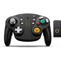 NYXI Wizard 2 - Nintendo Switch GameCube Style Joy-Pad -langaton peliohjain, musta