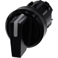 Siemens Illuminable selector switch 22 mm round plastic black