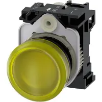 Siemens 3SU1102-6AA30-1AA0, Keltainen, IP67, IP69K, 42 g, 100 mm, 50 mm, 30 mm