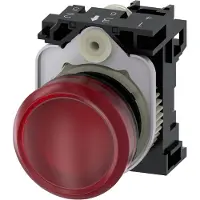 Siemens 3SU1102-6AA20-1AA0 Lysmelder flad Rød 24 V/AC, 24 V/DC 1 stk 1 stk
