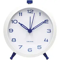 Karlsson herätyskello Button Retro cobalt blue KA6143BL