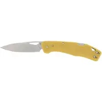 Gerber LST 1074520, Stonewashed 440A, Yellow Nylon pocket knife