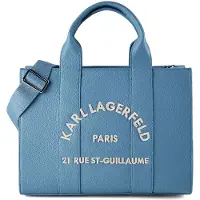Karl Lagerfeld Käsilaukku vaaleansininen / valkoinen