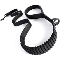 EzyDog Talutushihna, Zero Shock Traffic Control - Eri värejä, Musta 120cm