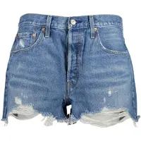 Levi's for woman. 56327-0081 Short 501 Original blue (25), Casual, Cotton, Sustainable