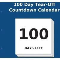 Sonstige Verlage 100 Day Tear-Off Countdown Calendar