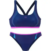 LASCANA Bikini marine / taivaansininen / fuksia