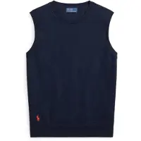 Ralph Lauren for woman. 211972111500 Navy sleeveless jumper (XS), Casual, Cotton, Sleeveless / Straps