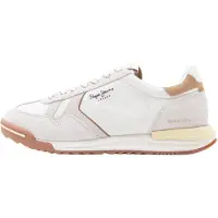 Pepe Jeans Matalavartiset tennarit 'MARVIN LIGHT' kameli / kitti / valkoinen