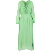 Coster Copenhagen Long Ruffle Dress - Green - 38