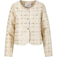Coster Copenhagen Shimmer Jacquard Jacket - Beige - 40