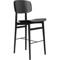 NORR11 Ny11 Bar Stool Black Oak - Baarijakkarat Teräs Musta Tammi - W1NY112248FSCOBLNO00000