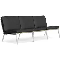 NORR11 Man 3-seater Sofa Anthracite - 3-istuttavat sohvat Nahka Antrasiitti - W1MAN14072STAINOVL21003