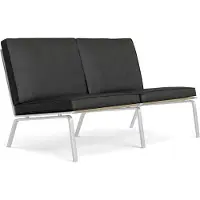 NORR11 Man 2-seater Sofa Anthracite - 2-istuttavat sohvat Nahka Antrasiitti - W1MAN14073STAINOVL21003