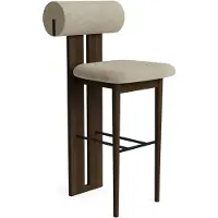 NORR11 Hippo Bar Stool - Baarijakkarat Tammi Dark Smoke - W1HIP12340FSCODSBABA003