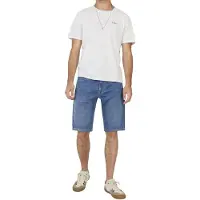 Pepe Jeans for man. PM80000444AG Gymdigo Slim Shorts blue (32), Casual, Cotton, Denim