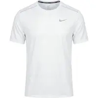 Nike Juoksu-t-paita Dri-fit Miler Uv - Valkoinen/heijastava Hopea, koko Large