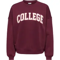 JDY Jdymesa Life L/S O-Nk Emb Sweat Jrs Noos - Burgundy - L