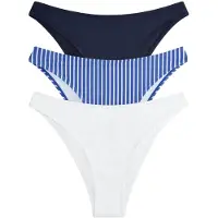 The Set Bikinihousut sininen / laivastonsininen / valkoinen