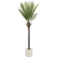 ECD-Germany Konstgjord palm 180 cm Tropisk konstgjord palm i kruka ML-design