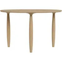 NORR11 Oku ruokapöytä Natural oak, Ø120 cm