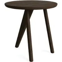 NORR11 Fin sivupöytä Ø40 cm Dark smoked oak