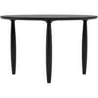 NORR11 Oku ruokapöytä Black oak, Ø120 cm
