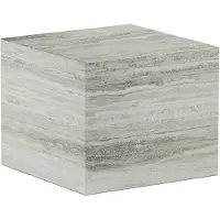 NORR11 Cubism Coffee Table 45x45 Cm Grey - Sohvapöydät Travertin Harmaa - W3CUB31360TRSVNONO00000